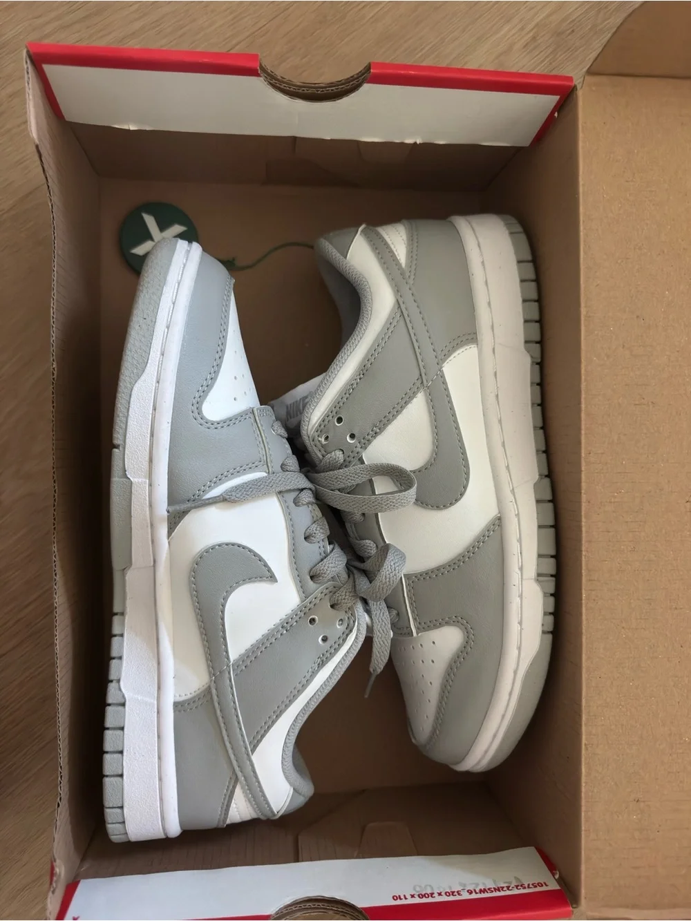 Nike Kids Low-Top Sneakers in White and Grey NWT